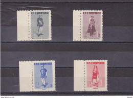 ALBANIE 1961 COSTUMES Yvert  545-548, Michel 623-626 NEUF** MNH Cote Yv 18 Euros - Albanie