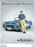 Feuillet Polos Arrow, Chevrolet Corvette - Publicités