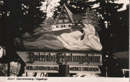 Oberbärenburg  1961  Betriebserholungsheim  Lederverarb. Dresden - Autres & Non Classés