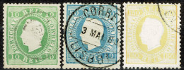 Portugal, 1879/80, # 49/51, Used - Oblitérés