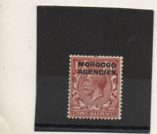 GRANDE-BRETAGNE MAROC  3,5 Pence   Y&T :10    Neuf Avec Charnière - Morocco Agencies / Tangier (...-1958)