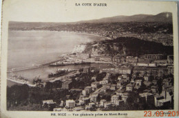 NICE CPA Année 1934 - Affranchie 50c Timbre PAIX Rouge   -  Entrée Du Port De Nice - Monaco, Menton - Transport Maritime - Port