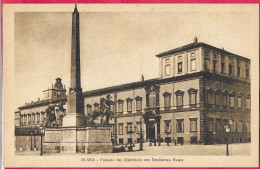 ROMA -  IL QUIRINALE - FORMATO PICCOLO - EDIZIONE ORIGINALE  - NUOVA - Altri Monumenti, Edifici