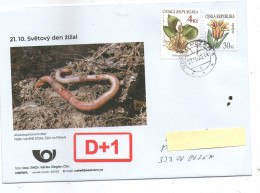 Czech Republic 2023 - Earthworms World Day, Special Cover, Postage Used - Altri & Non Classificati