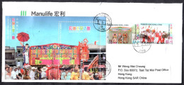 Hing Kong 2024 Intangible Cultural Heritage-Cheung Chau Jiao Festival Local Registered FDC - Storia Postale