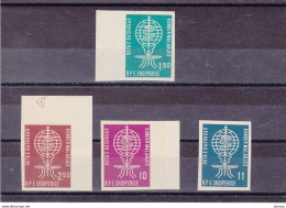 ALBANIE 1962 MALARIA Yvert 569-572 ND, Michel 650-653 B NEUF** MNH Cote Yv 20 Euros - Albanien