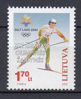 LITHUANIA 2002 Winter Olympic Games MNH(**) Mi 780 #Lt1040 - Lituanie