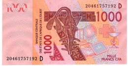 W.A.S. MALI P415Dt  1000 FRANCS (20)20 2020 Signature 44  AVF - West African States