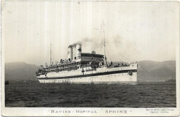 BATEAUX.  NAVIRE HOPITAL SPHINX  CARTE ECRITE - Guerra