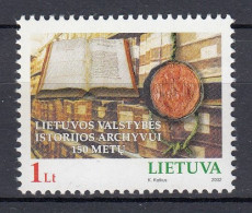 LITHUANIA 2002 History Archives MNH(**) Mi 789 #Lt1043 - Lituanie