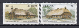 LITHUANIA 2001 Ethnographic Buildings MNH(**) Mi 770-771 #Lt1046 - Lithuania
