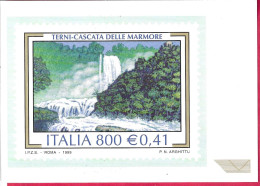 TERNI - CASCATE DELLE MARMORE - EDIZIONE POSTE ITALIANE - NUOVA - Timbres (représentations)