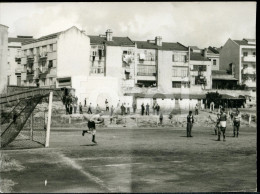 50s ORIGINAL PHOTO FOTO CAMPO TELEFONES PECHILEIRA SOCCER GAME FOOTBALL JOGO FUTEBOL LISBOA PORTUGAL AT415 - Sport