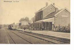 Stambruges La Gare Avec Train - Belöil