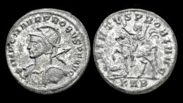 Probus Silvered Antoninianus Emperor On Horseback Left - The Military Crisis (235 AD To 284 AD)