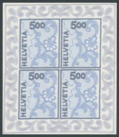 SCHWEIZ BUNDESPOST 1726KB **, 2000, 5 Fr. Galler Stickerei Im Kleinbogen, Postfrisch, Pracht, Mi. 220.- - Otros & Sin Clasificación