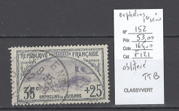 France - Yvert 152 - Oblitéré - Orphelins 1ere Série - 35 Cts + 25 Cts - - Ongebruikt