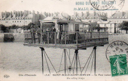 4V4Sb   35 Saint Malo Bord Du Pont Roulant Cachet Tampon 1911 - Saint Malo