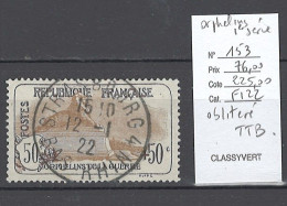 France - Yvert 153 - Oblitéré - Orphelins 1ere Série - 50cts + 50cts - - Ungebraucht