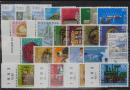 Schweiz Jahrgang 1983 Postfrisch #HL002 - Unused Stamps