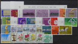 Schweiz Jahrgang 1982 Postfrisch #HL001 - Unused Stamps