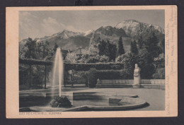 Ansichtskarte Bad Reichenhall Kurpark Bergpanorama Brunnen Bayern Verlag Karl - Otros & Sin Clasificación