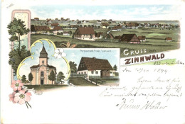 Gruss Aus Zinnwald - Litho - Böhmen - Böhmen Und Mähren