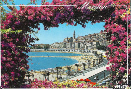 *CPM - 06 - MENTON - La Plage Et La Vieille Ville - Menton