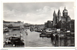 PAYS BAS - AMSTERDAM -  Prins Hendrikkade Met St Nicolaaskerk - Amsterdam