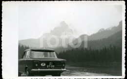 1965 REAL PHOTO FOTO FIAT 1500 CAR TRAVELLING EUROPE DEUTSCHLAND AT155 - Coches