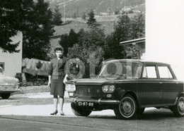 1965 REAL PHOTO FOTO FIAT 1500 CAR TRAVELLING EUROPE DEUTSCHLAND AT155 - Coches