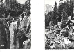 2 Cartes 1958 / 74 VALLORCINE Cascade De Berad - Andere & Zonder Classificatie