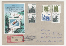 Germany Mixed Franking Germany Bund / DDR On Letter Cover Posted Registered 1991 Bad Salzungen B240510 - Brieven En Documenten