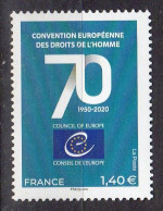 CONSEIL DE L'EUROPE - 70 Convention Européenne Des Droits De L'homme - 2020 - Neufs