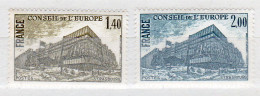 CONSEIL DE L'EUROPE - Bâtiment Du Conseil - Paire 1980 - Mint/Hinged