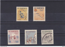 ALBANIE 1963 Jeux Olympiques De Tokyo II Yvert 626-630, Michel 747-751 NEUF** MNH Cote 10 Euros - Albania