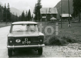 1965 REAL PHOTO FOTO FIAT 1500 CAR TRAVELLING EUROPE DEUTSCHLAND AT155 - Coches