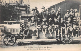 SAINT-NAZAIRE  -  Nos Alliés Américains En France  - Transport De Troupes Au Camp - Guerre 1914-18 - Militaires - Saint Nazaire