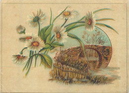 Véritable Chromolithographie : BOUQUET DE MARGUERITES, - Autres & Non Classés