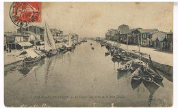 34  PALAVAS LES FLOTS  LE CANAL VUE PRISE DE LA RIVE GAUCHE  1907 - Palavas Les Flots