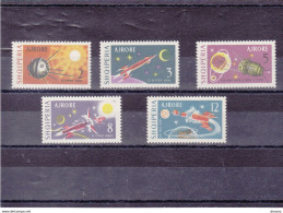 ALBANIE 1963 Espace, Lunik, Vénusik, Mars 1 Yvert PA 61-65, Michel 779-783 NEUF** MNH Cote Yv 14 Euros - Albanien
