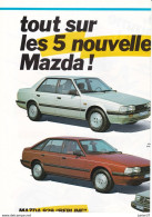 Dépliant Gamme Mazda 626. Coupe 929, RX7 Rotatif - Advertising