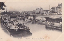 PARIS         LE CANAL  GARE DE L ARSENAL   LES PENICHES    PRECURSEUR - Pariser Métro, Bahnhöfe