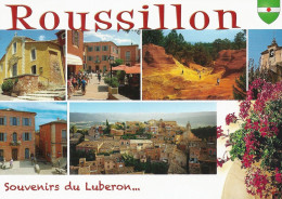 *CPM - 84 - ROUSSILLON - Souvenir Du Lubéron - Multivues - Sonstige & Ohne Zuordnung