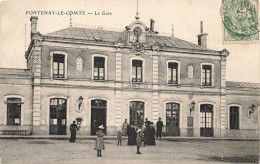 Fontenay Le Comte * 1907 * La Gare * Ligne Chemin De Fer Vendée - Fontenay Le Comte