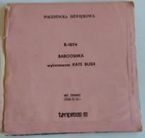 45 Rpm Polish Flexi Card Kate Bush Babooshka - Formats Spéciaux