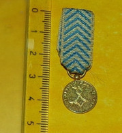 MEDAILLE EN REDUCTION  DE LA MEDAILLE D'AFRIQUE DU NORD  , REPUBLIQUE FRANCAISE , RUBAN D'ORIGINE EN BON ETAT ,  VOIR PH - Frankreich