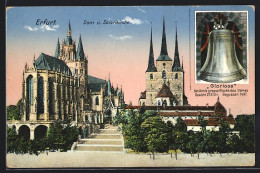 AK Erfurt, Dom Und Severikirche Mit Glocke Gloriosa  - Erfurt