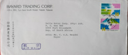 TAIWAN COVER SENT TO DELTA MOTORS IN PORT ELIZABETH 1990 - Lettres & Documents