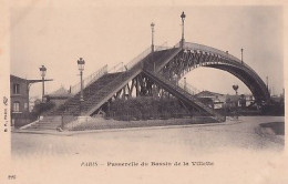 PARIS        PASSERELLE DU BASSIN DE LA VILLETTE        PRECURSEUR - Paris (19)